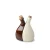 Lahvička na olej, ocet (včetně korku), krémová-hnědá, 180 ml 