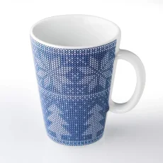 Modrý hrnek, 270 ml, Zimní dekor Modrý hrnek, 270 ml, Zimní dekor