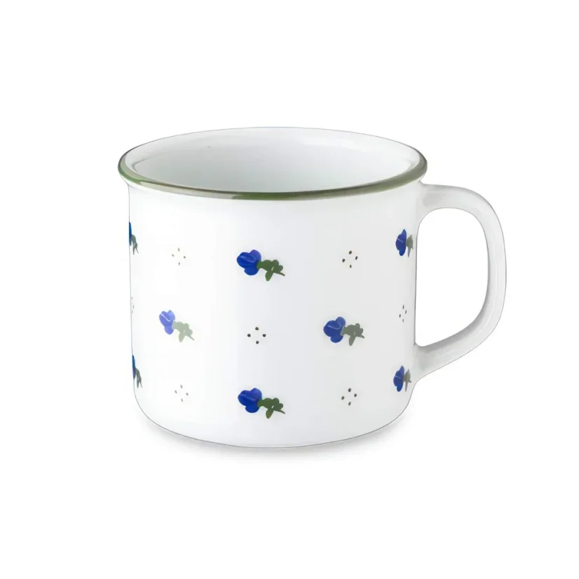 Retro hrnek, modré kvítky, 400 ml, Retro mugs Retro hrnek, modré kvítky, 400 ml, Retro mugs