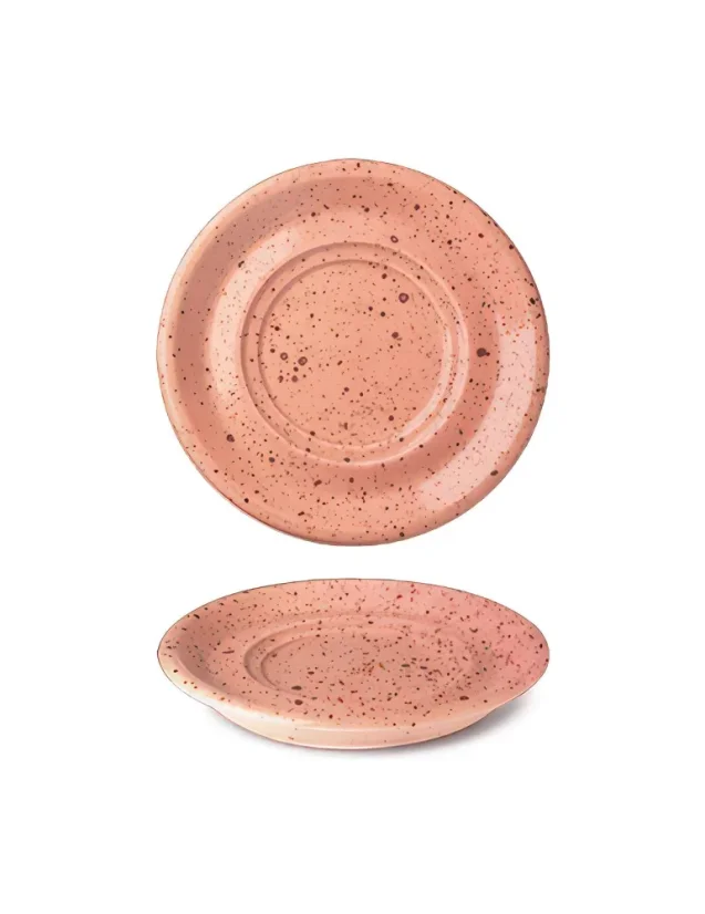 Podšálek s dvojitým zrcadlem, okrový, 17 cm, Lifestyle 