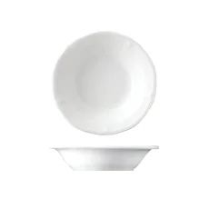 Miska - talířek na máslo, bílá, 10,2 cm, Baroque