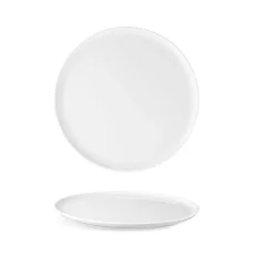 Kupový mělký talíř s rovným dnem, bílý, 27 cm, Isabelle