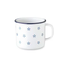 Retro hrnek, modré kytičky, 300 ml, Retro mugs 
