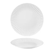Talíř mělký, bílý, 30 cm, Ribby 