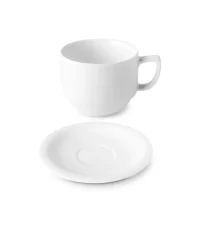 Šálek stoh s podšálkem, bílý, 180 ml, Time Šálek stoh s podšálkem, bílý, 180 ml, Time