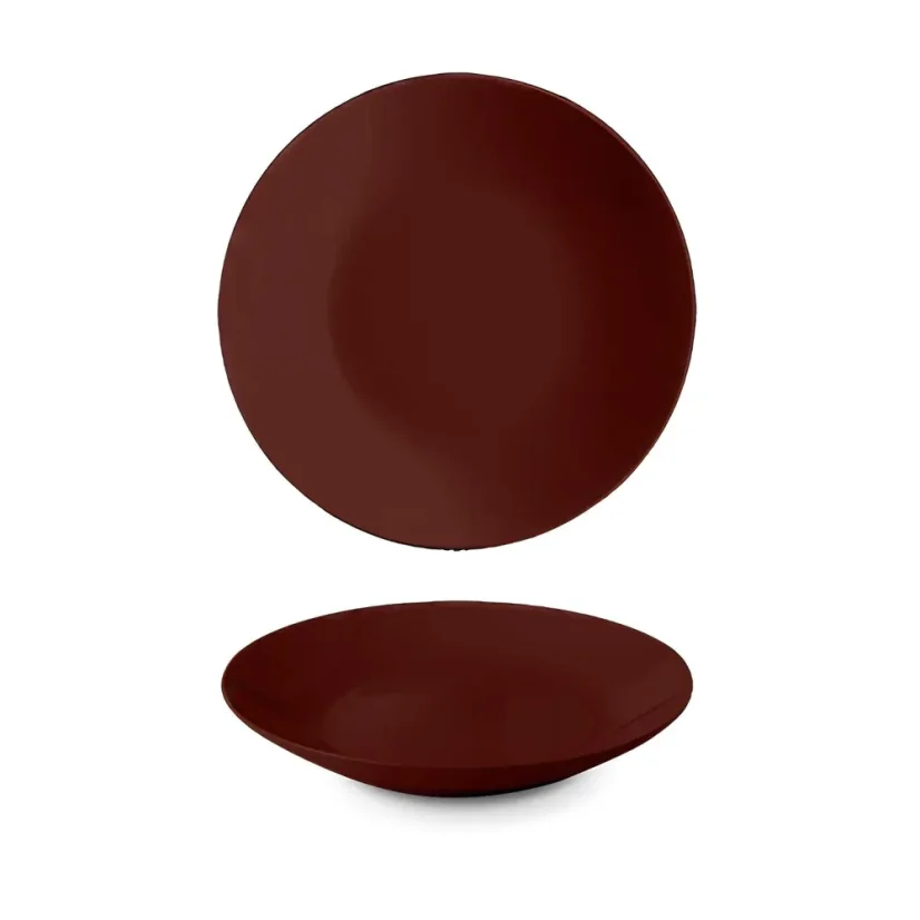 Talíř hluboký, hnědý, 23 cm, Le choco 