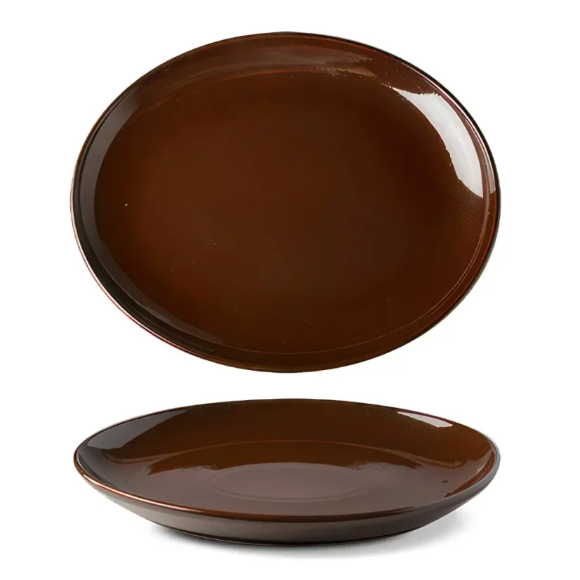 Podnos oválný, hnědý, 28 cm, Lifestyle 
