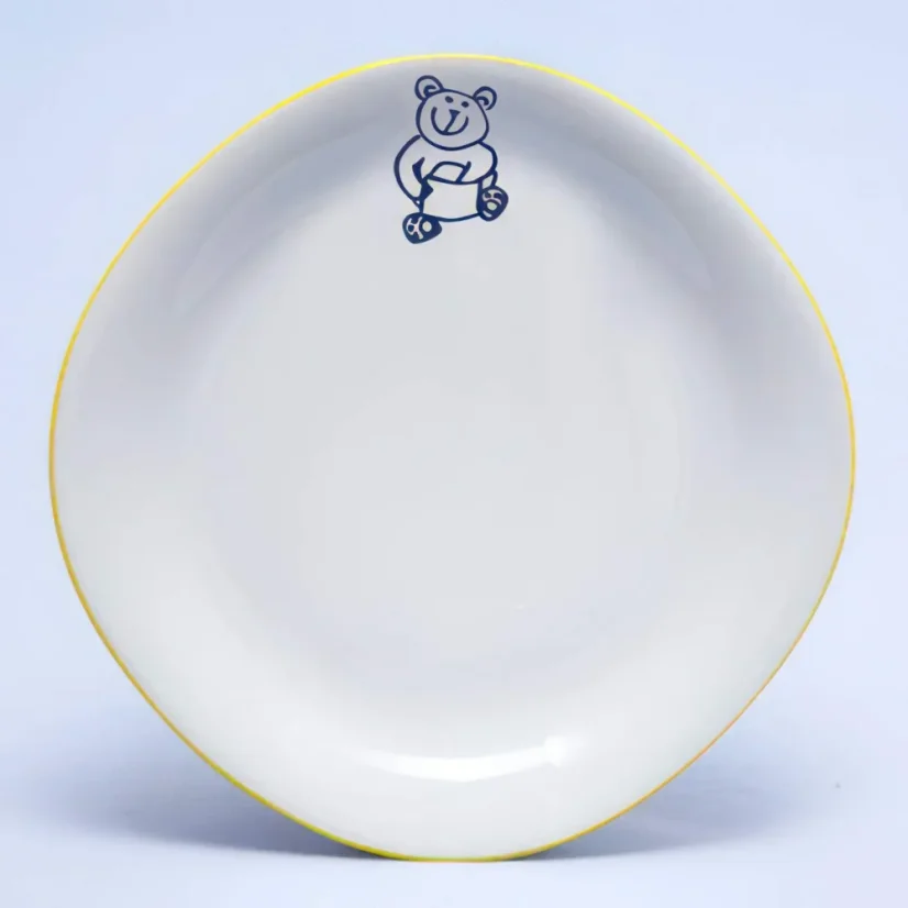 Talíř dezertní - medvídek, 22 cm, Dětský dekor Kamarádi 